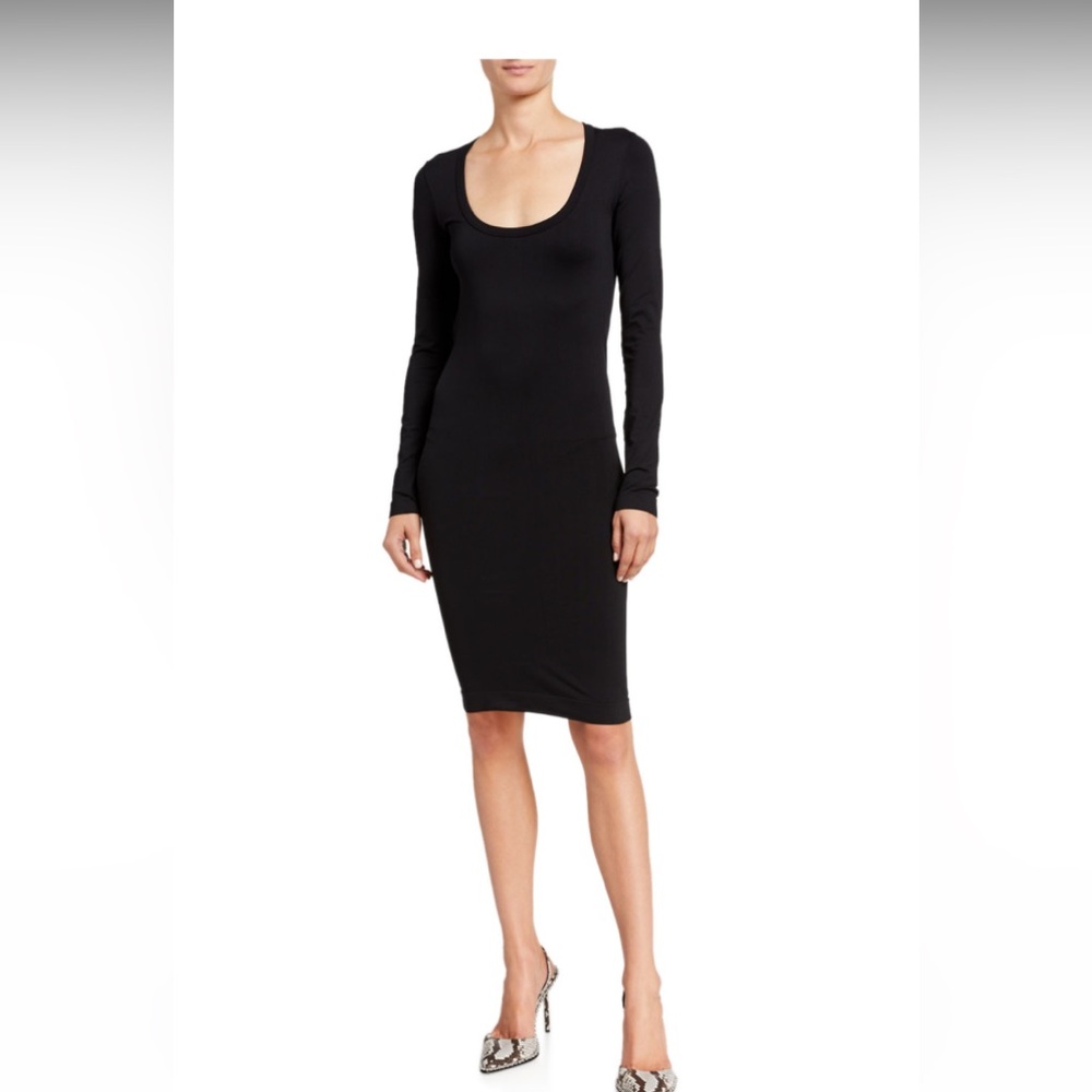 Helmut Lang Black Long Sleeve Dress